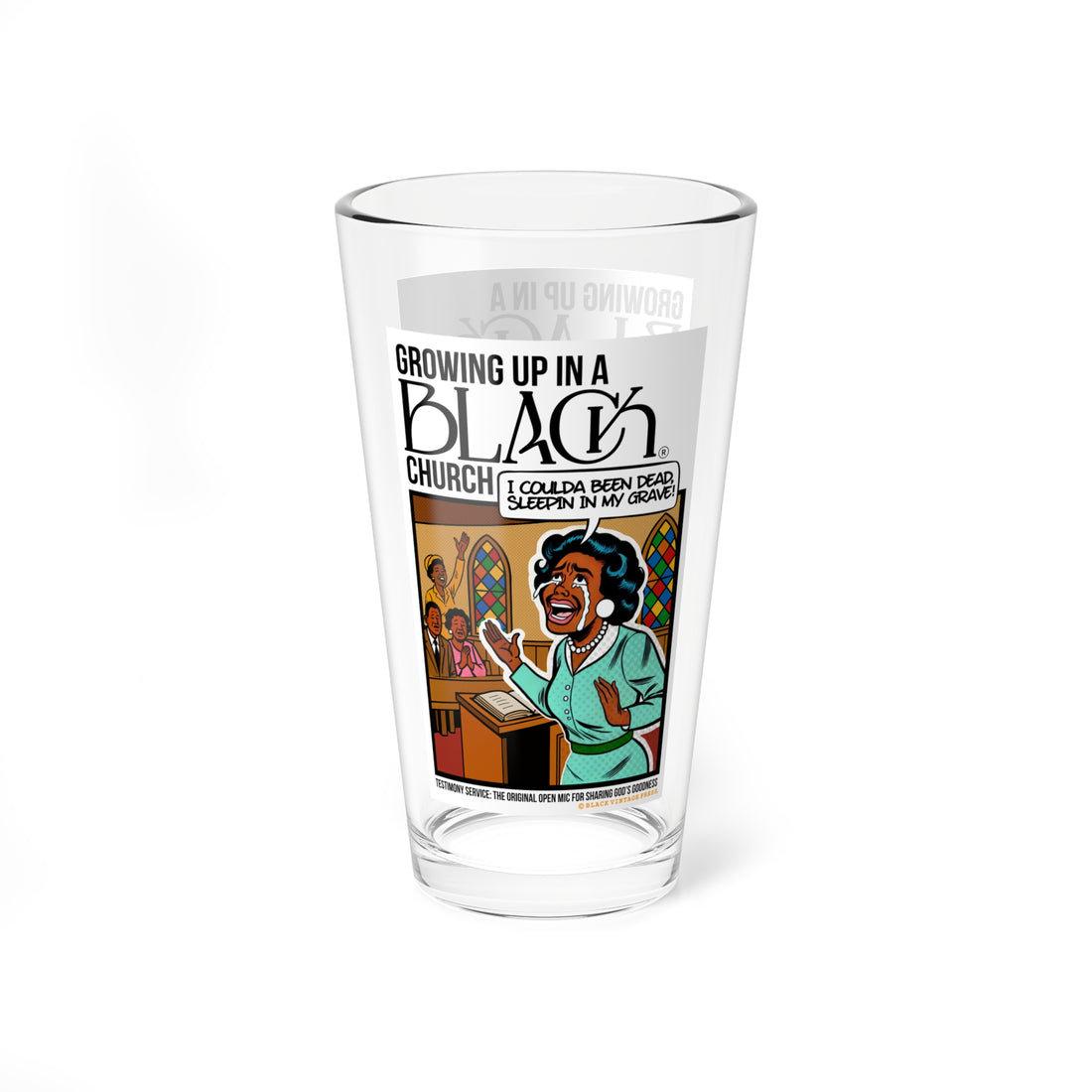 Testimony Service Drinking Glass
