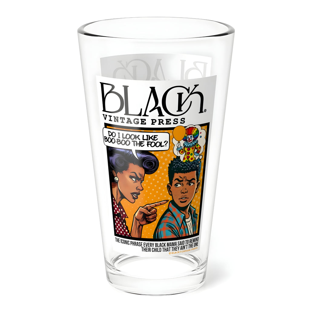 BOO-BOO THE FOOL DRINKING GLASS